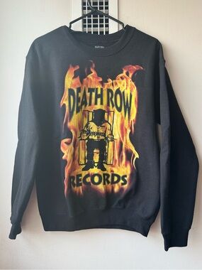 Death Row Records Black Crewneck Sweater